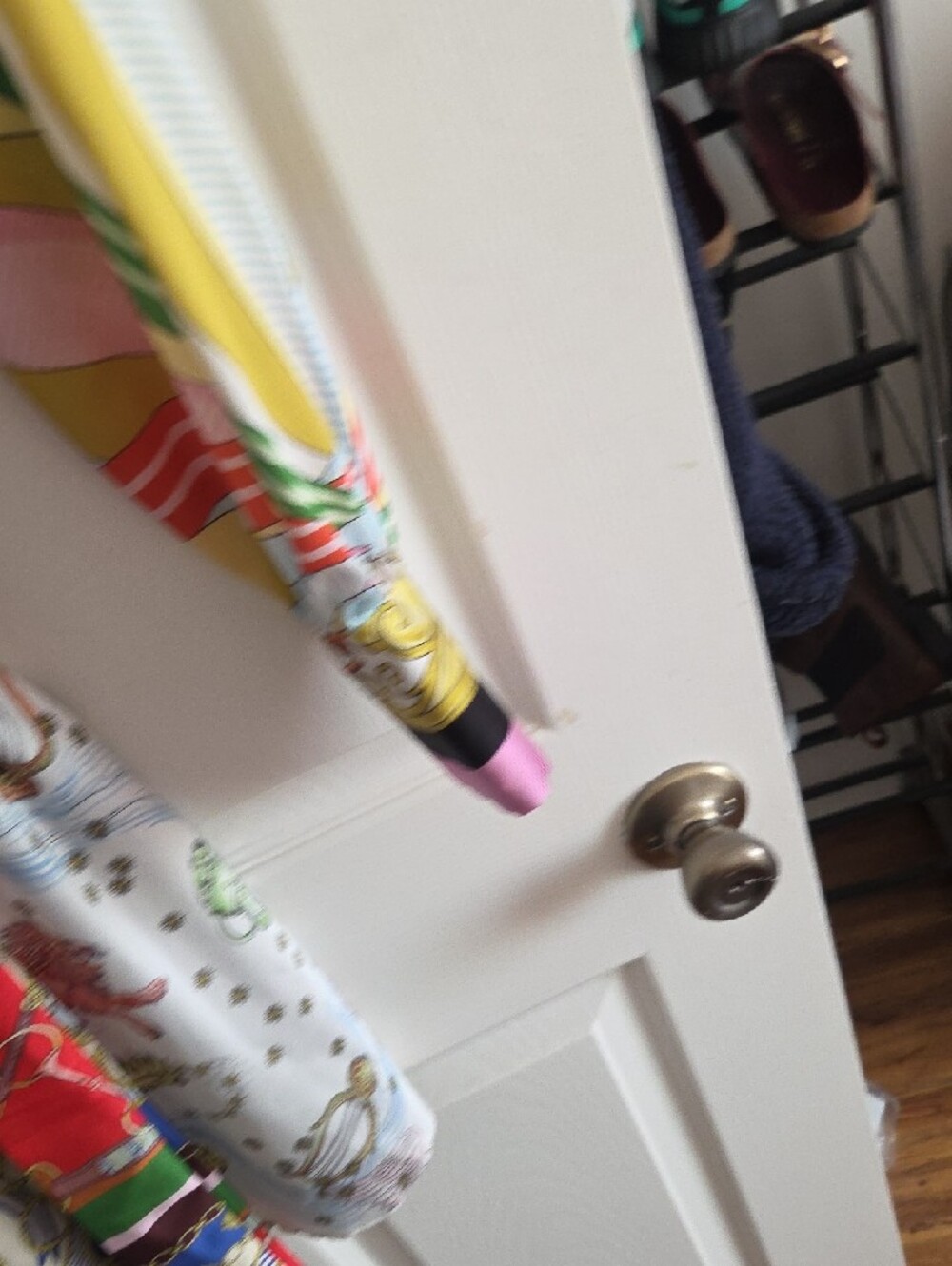 Zara Multicolor Printed Belted Jacket — Green, Blue, Yellow & Pink - Picture 5 of 6